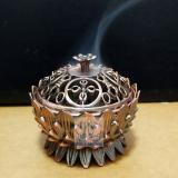 Copper Lotus Incense Burner Alloy Mini Tibetan Incense Burner Sandalwood Censer Home Decor